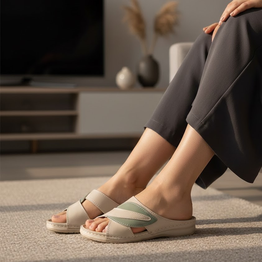 خرید آنلاین صندل خارپاشنه زنانه فروغ مدل نیوآنیل کد 27